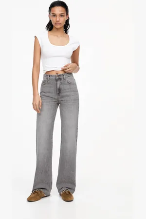 Pull&Bear Jean Droit Taille Haute
