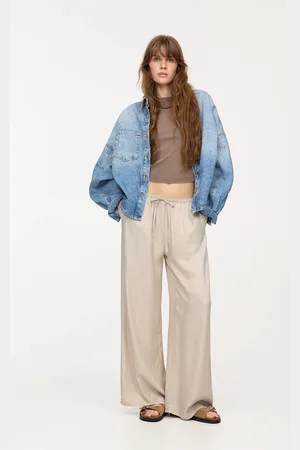 Pull&Bear Pantalon Jogging Satiné