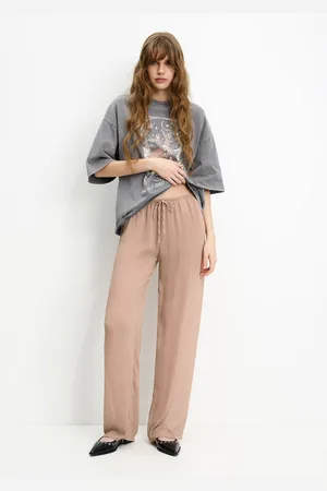 Pull&Bear Pantalon Fluide Semi-Transparent