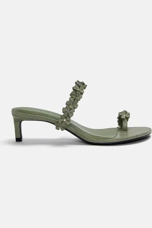 Pull&Bear Sandales À Talon Fleurs