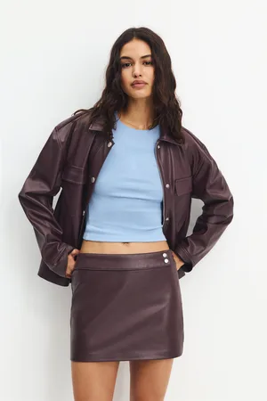 Pull&Bear Minijupe En Similicuir