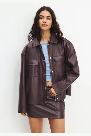 Pull&Bear Veste En Similicuir À Poches