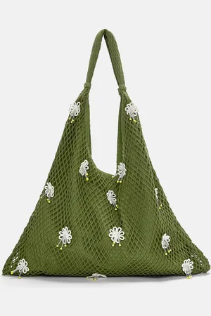 Pull&Bear Sac Cabas Crochet Fleurs