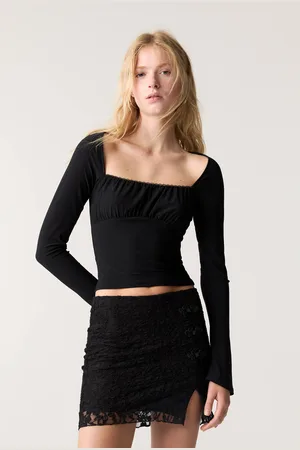 Pull&Bear Top À Coques Et Manches Longues