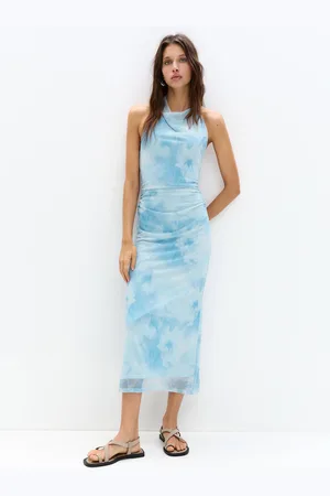 Pull&Bear Robe Midi Imprimée