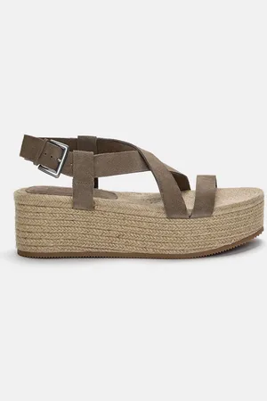 Pull&Bear Sandales Compensées En Cuir