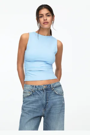 Pull&Bear Top En Polyamide Froncé