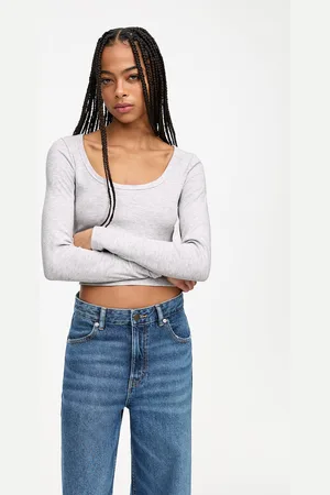 Pull&Bear T-Shirt Manches Longues Côtelé