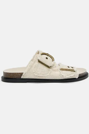 Pull&Bear Sandales Plates Boucles Tissu