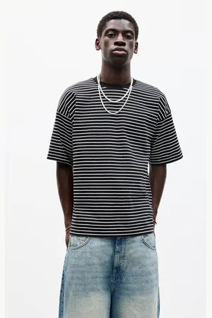 Pull&Bear T-Shirt Boxy À Rayures