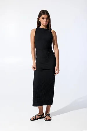 Pull&Bear Robe Midi Effet Froissé