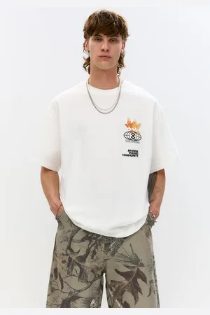 Pull&Bear T-Shirt Natural Fragments