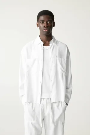 Pull&Bear Chemise Manches Longues Lin