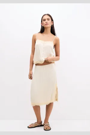 Pull&Bear Jupe Nuisette Avec Dentelle