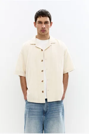 Pull&Bear Chemise Manches Courtes Lin