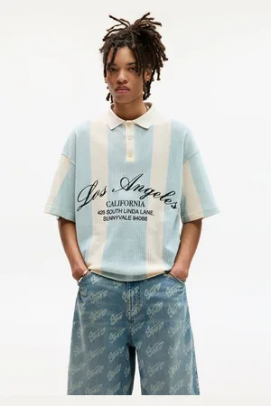 Pull&Bear Polo En Maille À Rayures Stwd