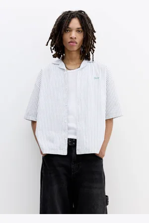 Pull&Bear Chemise Stwd À Rayures À Manches Courtes