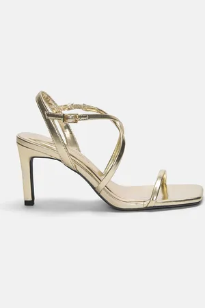 Pull&Bear Sandales À Talon Dorées