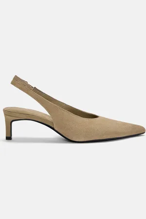 Pull&Bear Chaussures À Talon Ouvertes À L’arrière En Cuir