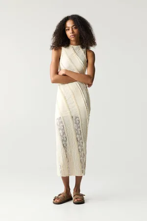 Pull&Bear Robe Midi Dentelle
