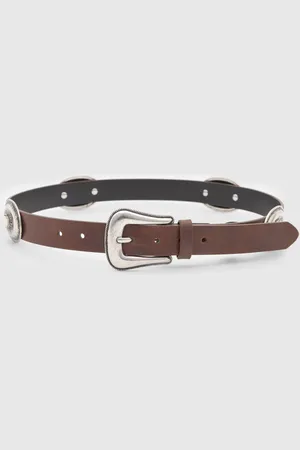 Pull&Bear Ceinture Fine En Similicuir Marron