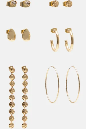 Pull&Bear Lot Boucles D’oreilles Texturées
