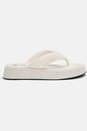 Pull&Bear Sandales À Semelle Épaisse En Tissu