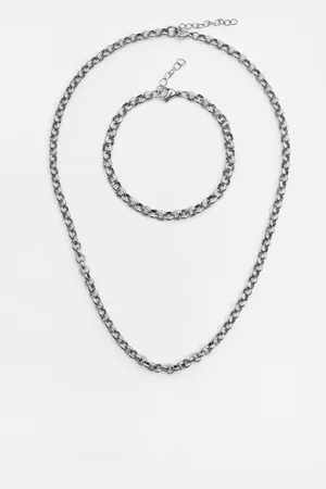 Pull&Bear Lot Pendentif Et Bracelet Chaîne