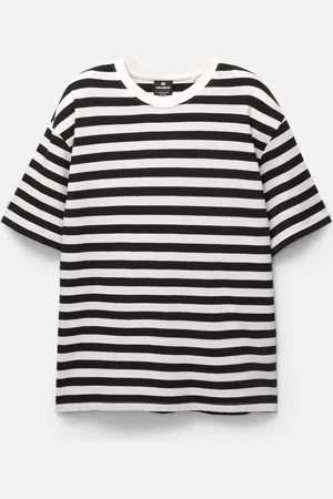Pull&Bear T-Shirt À Rayures À Manches Courtes