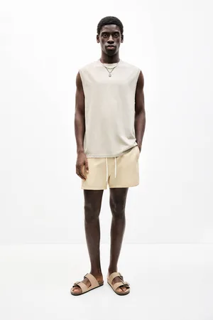 Pull&Bear Short De Bain À Rayures Seersucker