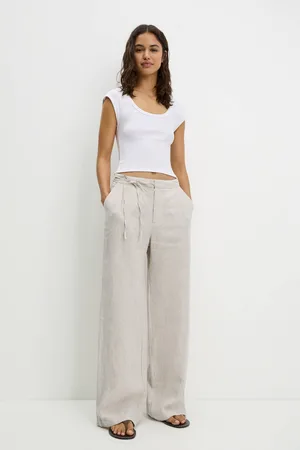 Pull&Bear Pantalon 100 % Lin