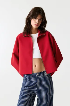 Pull&Bear Veste Légère En Tissu À Fermeture Éclair