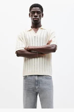 Pull&Bear Polo En Maille À Manches Courtes