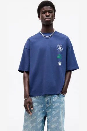 Pull&Bear T-Shirt Bleu Stwd