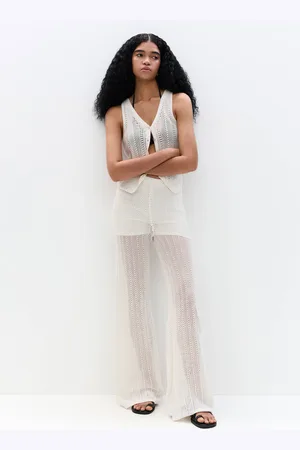 Pull&Bear Pantalon Flare Ajouré