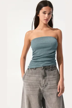 Pull&Bear Top Bustier Asymétrique