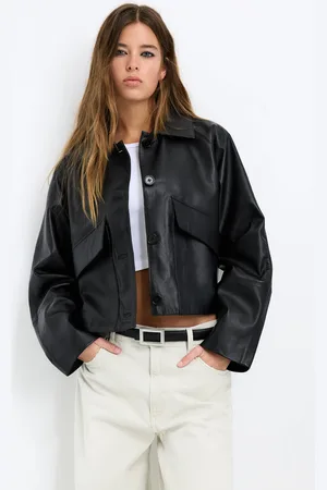 Pull&Bear Veste Légère 100 % Cuir