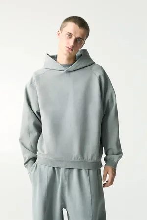 Pull&Bear Sweat À Capuche Interlock Délavé