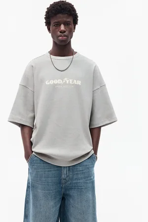Pull&Bear T-Shirt Gris Goodyear