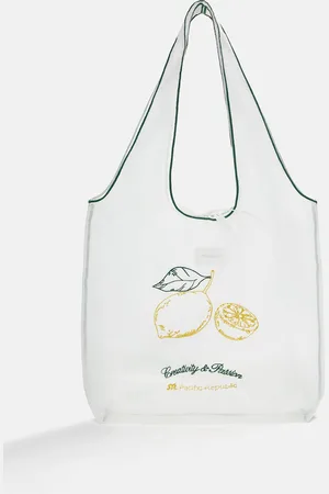 Pull&Bear Sac Cabas Transparent Citron