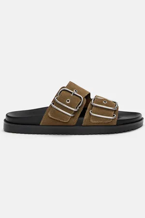 Pull&Bear Sandales Plates Boucles Cuir