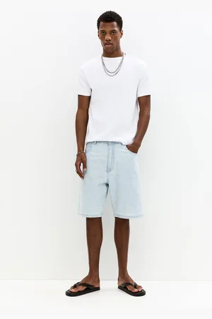 Pull&Bear Short Denim Baggy Jacquard