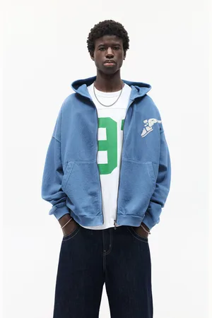 Pull&Bear Sweat À Capuche Bleu Goodyear