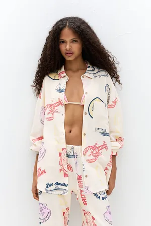 Pull&Bear Chemise Imprimée Manches Longues