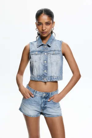 Pull&Bear Veste Sans Manches En Jean