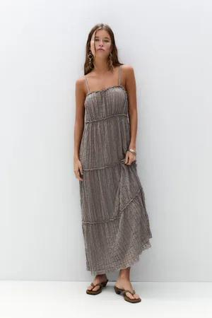 Pull&Bear Robe Midi Panneaux
