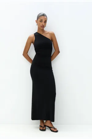 Pull&Bear Robe Midi Asymétrique Froncée