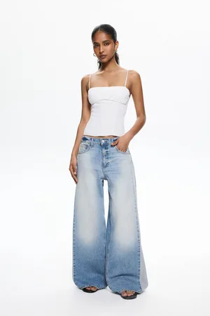 Pull&Bear Jean Wide Leg Plissé
