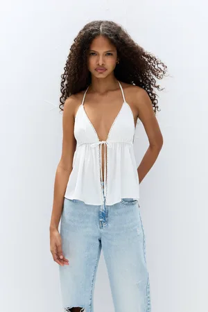 Pull&Bear Top Rustique Avec Nœud