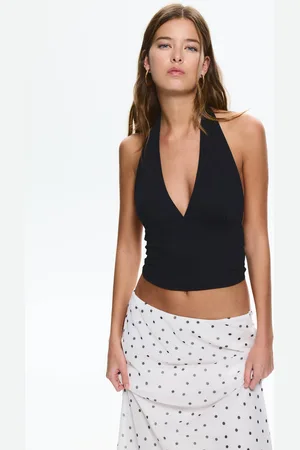 Pull&Bear Top Dos Nu À Encolure Américaine